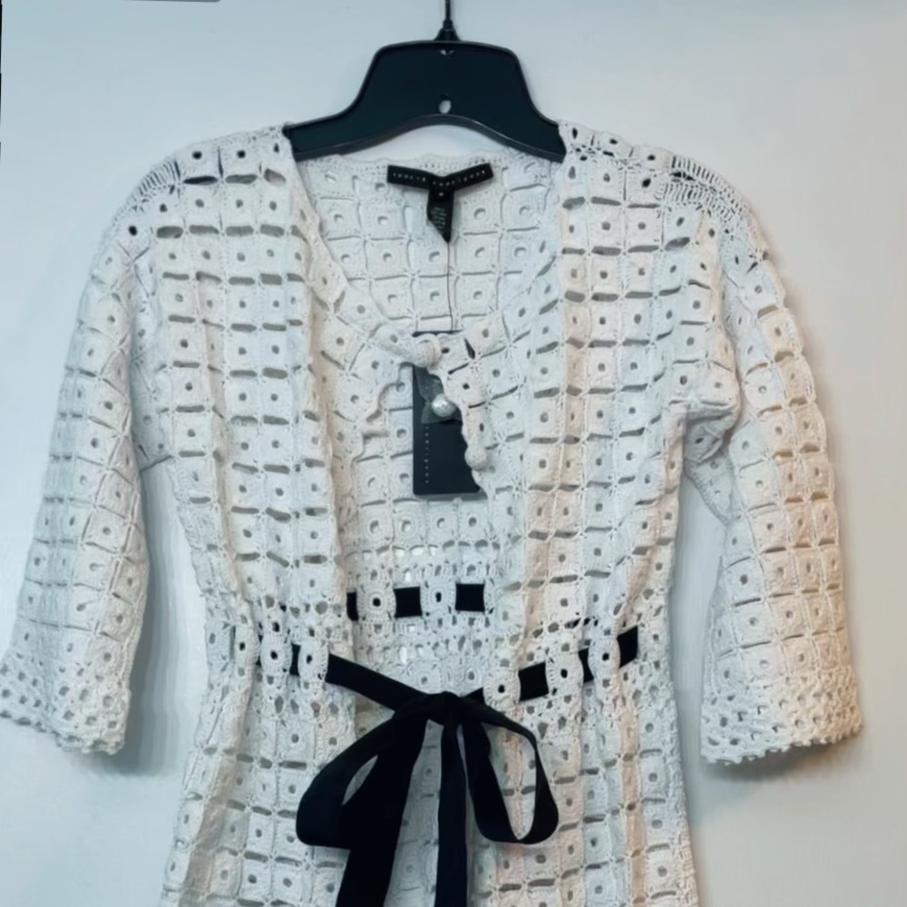 Robert Rodriquez Crochet Knit Sweater